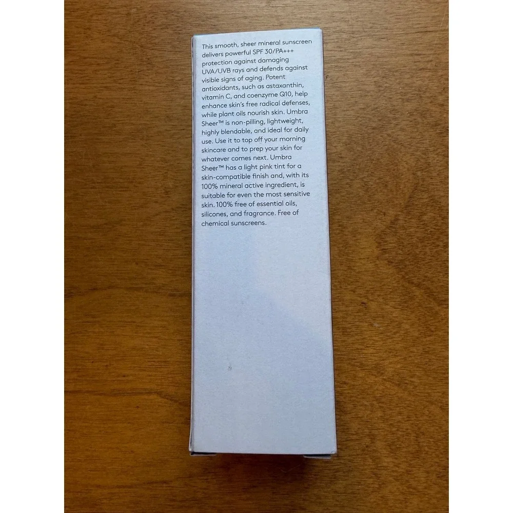 Drunk Elephant Umbra Sheer Mineral Cream SPF 30 Sunscreen 2oz 60ml New